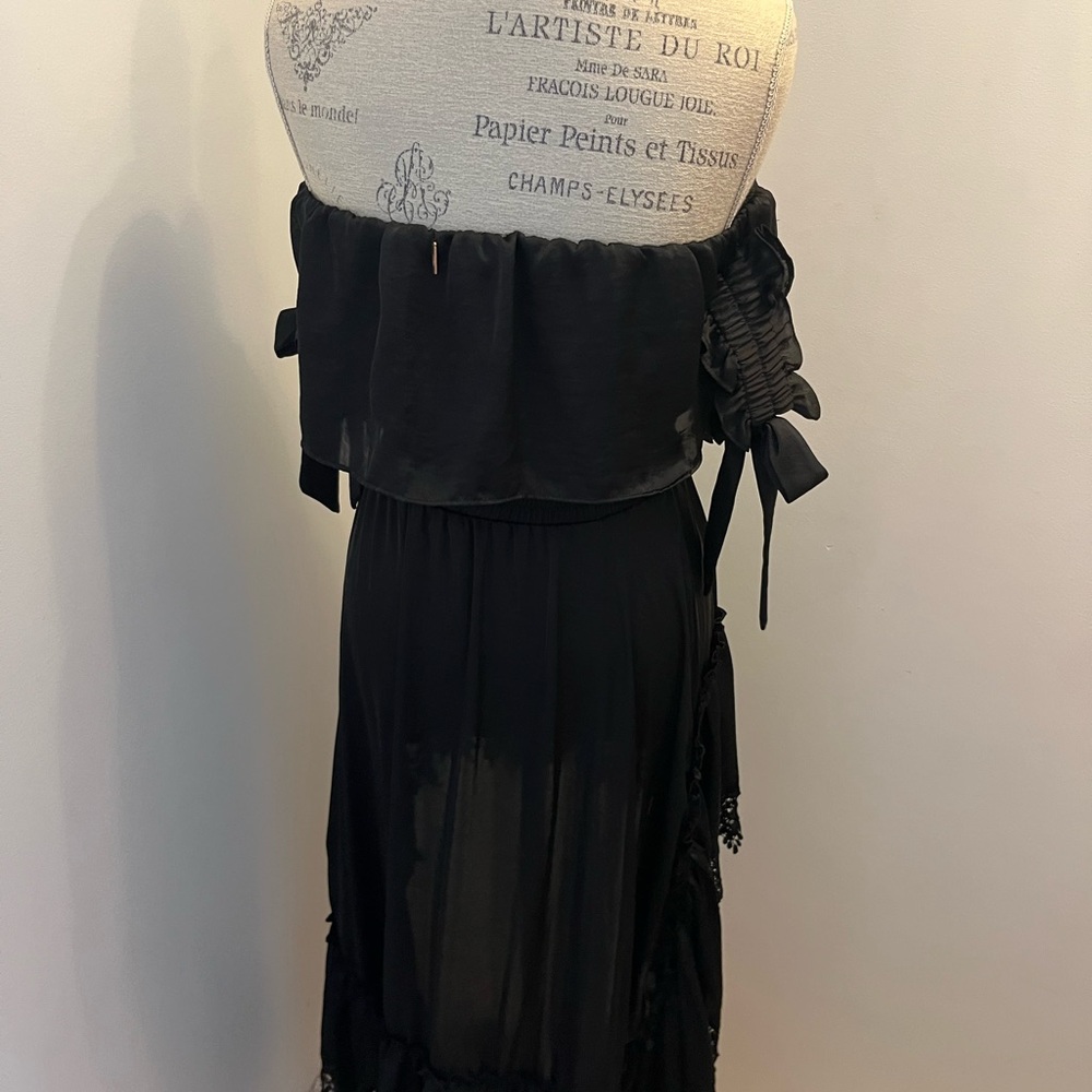 MISA Los Angeles Off-The-Shoulder High Low Dress - Picture 6 of 9